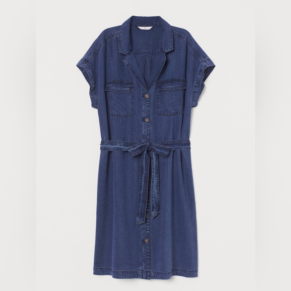H&M - Blue Denim Shirt Dress